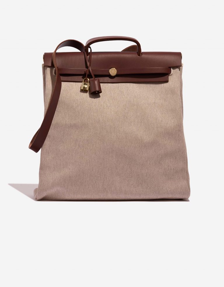Hermès Herbag 39 Ecru-Chataig 0F | Sell your designer bag on Saclab.com