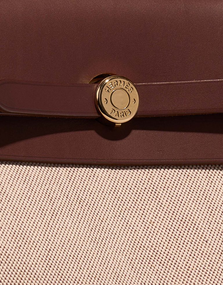 Hermès Herbag 39 Ecru-Chataig Closing System  | Sell your designer bag on Saclab.com