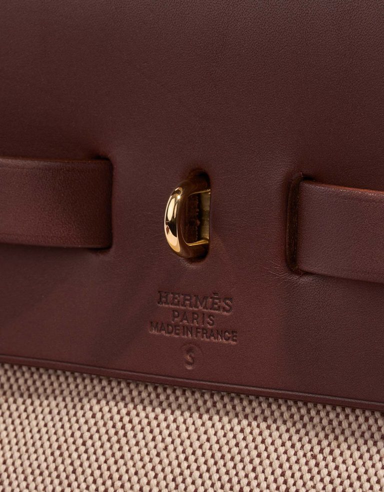 Hermès Herbag 39 Ecru-Chataig Logo  | Sell your designer bag on Saclab.com