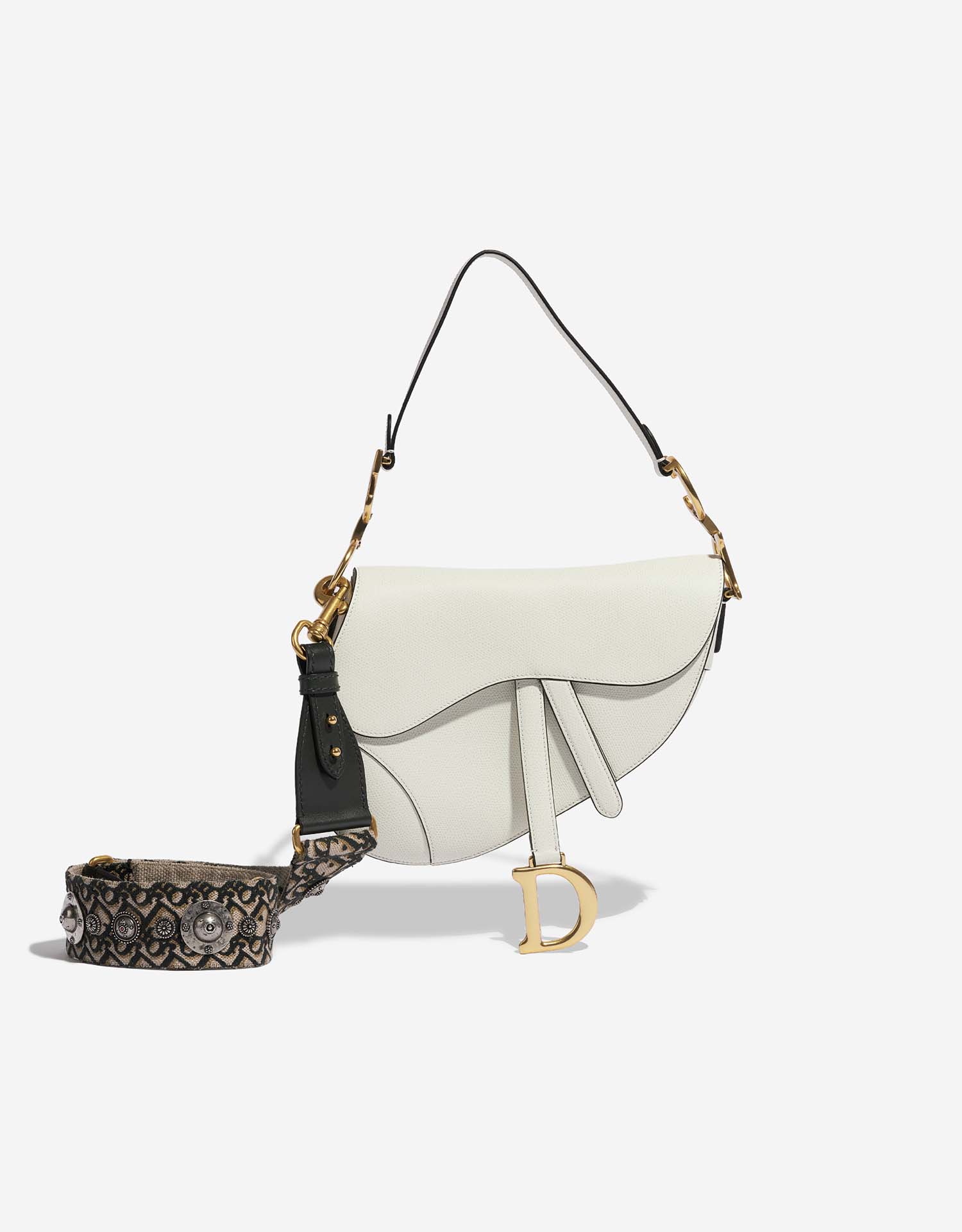 Dior Saddle Medium Calf Cream | SACLÀB