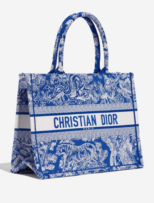 Dior BookTote Large Blue-White Side Front  | Sell your designer bag on Saclab.com