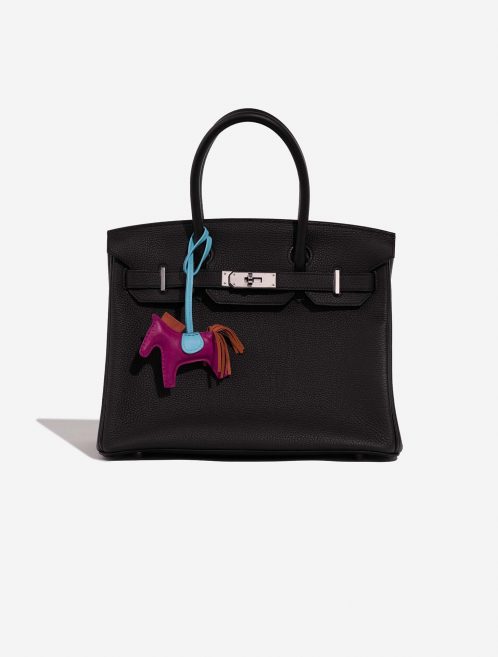 Hermès RodeoPM OneSize RosePourpre-Cornaline-Celeste Closing System  | Sell your designer bag on Saclab.com