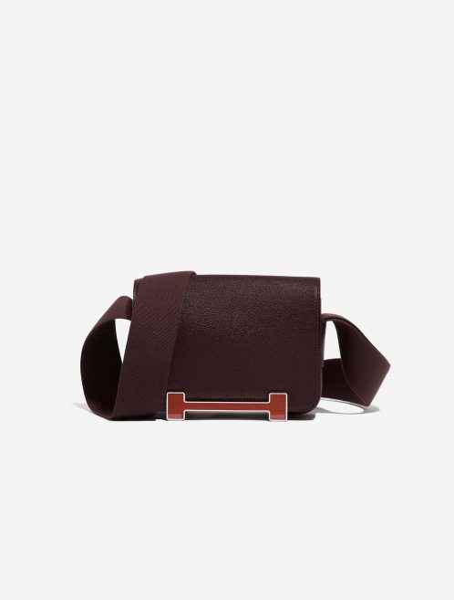 Hermès Geta OneSize Rouge-Cuivre 0F | Sell your designer bag on Saclab.com