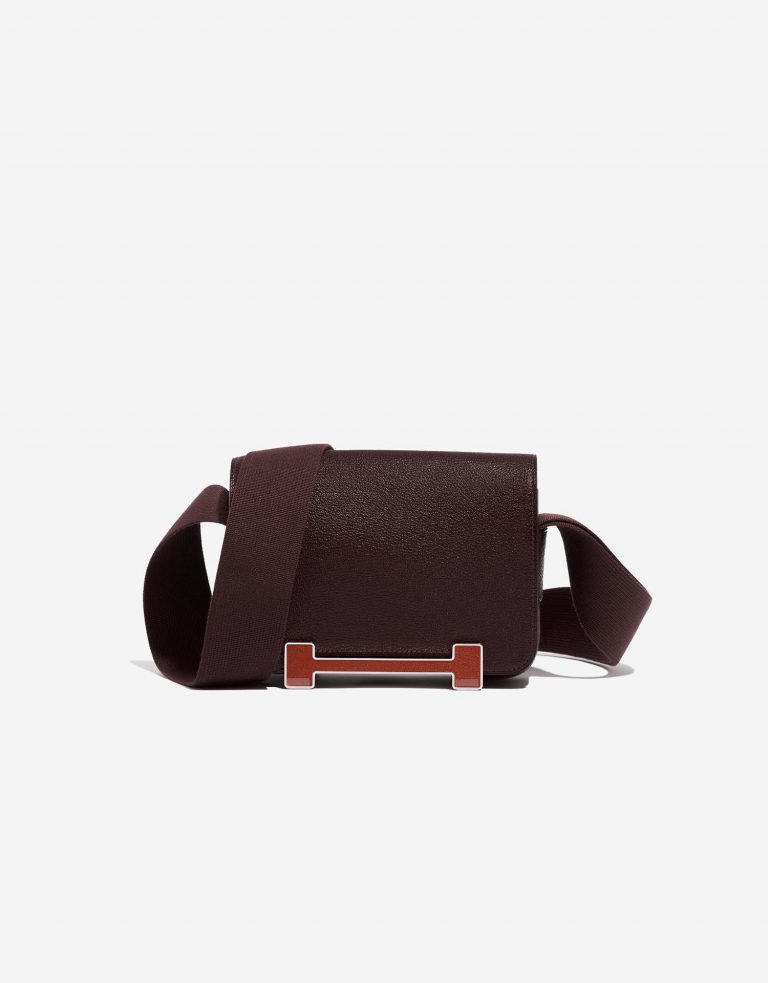 Hermès Geta OneSize Rouge-Cuivre 0F | Sell your designer bag on Saclab.com