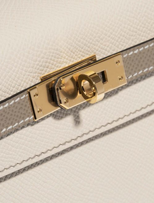 Hermès Kelly 25 Craie-GrisAsphalte Closing System  | Sell your designer bag on Saclab.com