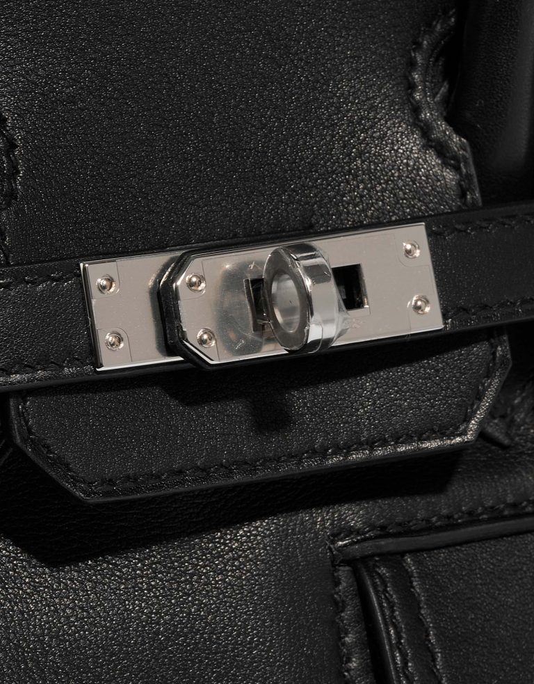 Hermès Birkin 25 Black Closing System  | Sell your designer bag on Saclab.com