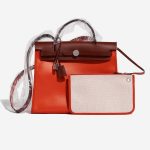 Hermès Herbag 31 OrangeMecano-Ecru-Beige-RougeH 0F | Sell your designer bag on Saclab.com