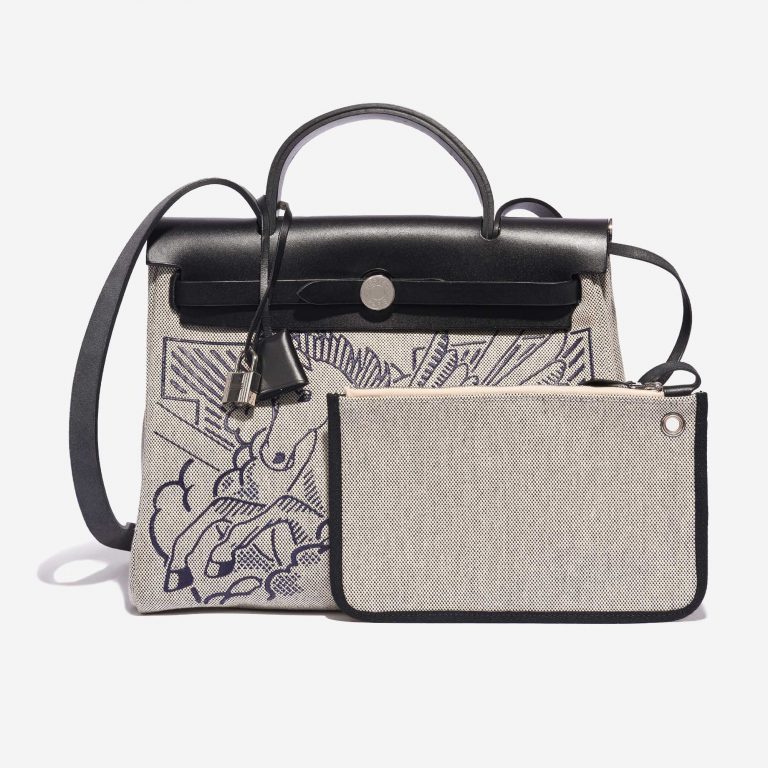 Hermès Herbag 31 Black-Ecru Front  | Sell your designer bag on Saclab.com