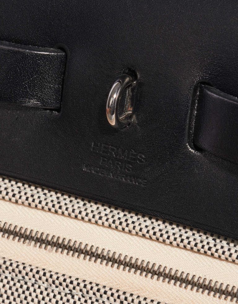 Hermès Herbag 31 Black-Ecru Logo  | Sell your designer bag on Saclab.com