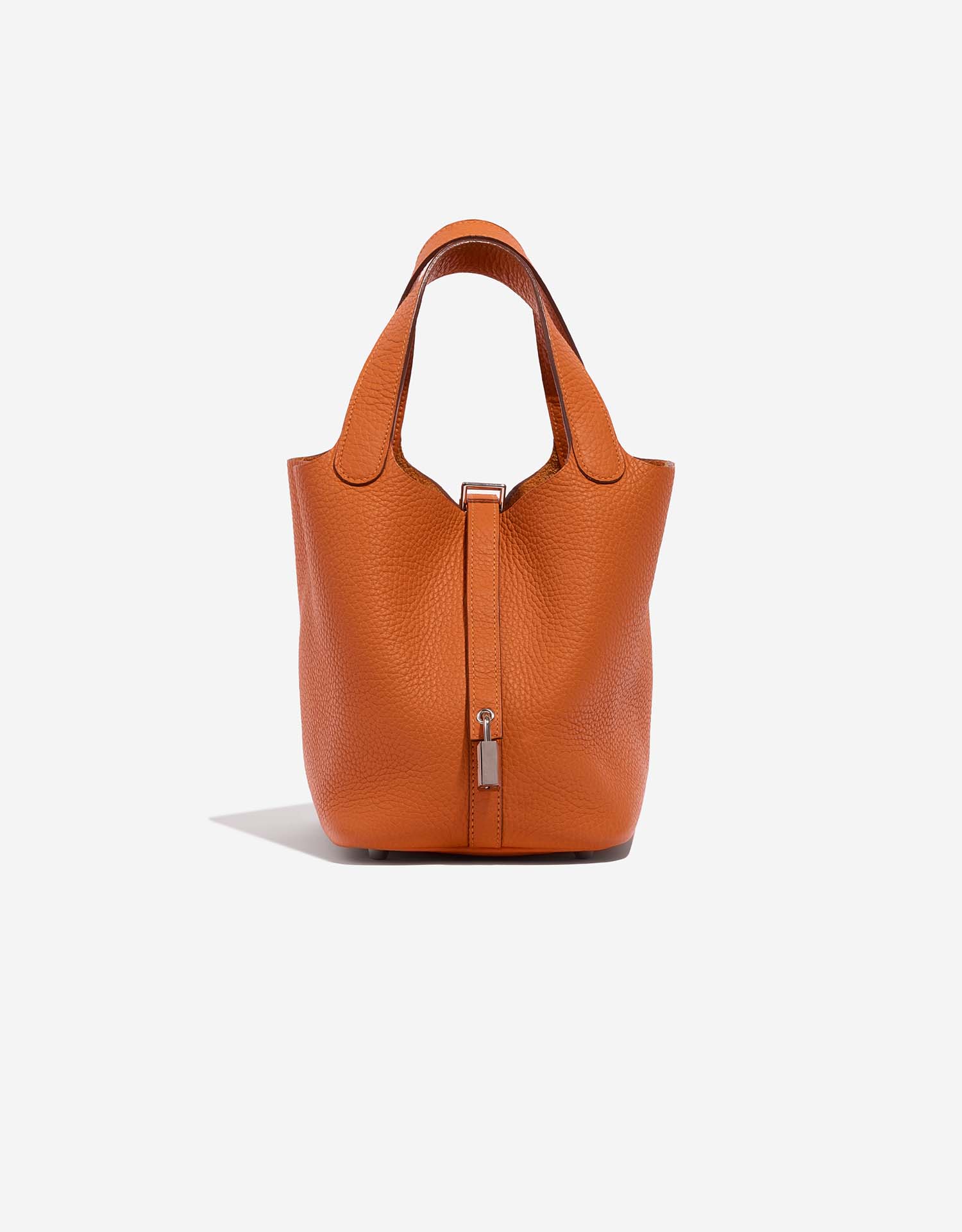 Hermès Picotin 18 Taurillon Clemence Orange | SACLÀB