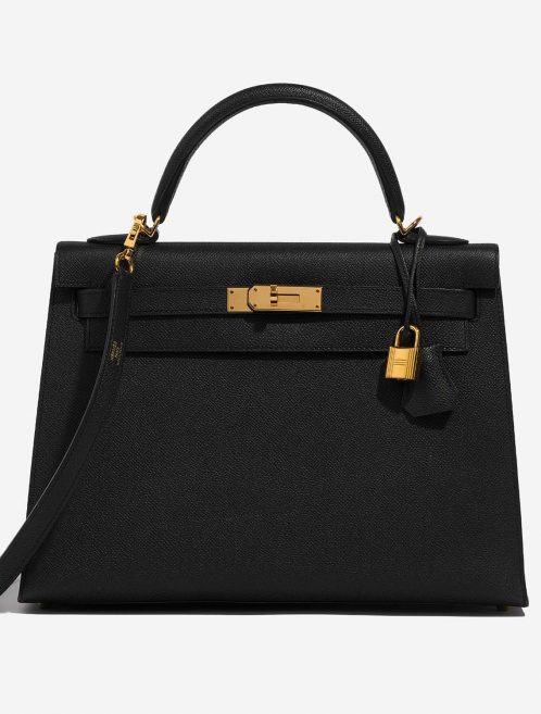 Hermès Kelly 32 Black 2F S | Sell your designer bag on Saclab.com