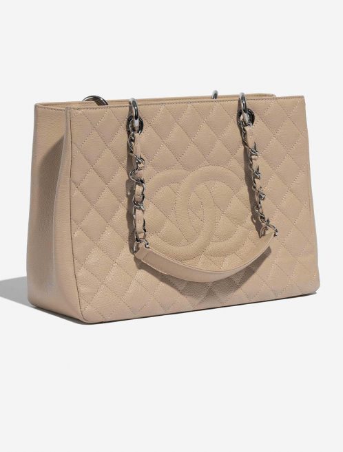 Chanel ShoppingTote Grand Beige Side Front  | Sell your designer bag on Saclab.com
