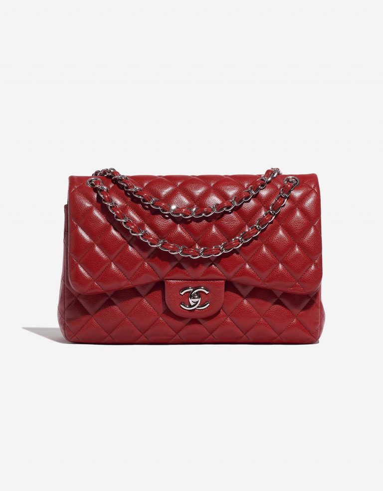 Chanel Timeless Jumbo Red Front  | Sell your designer bag on Saclab.com