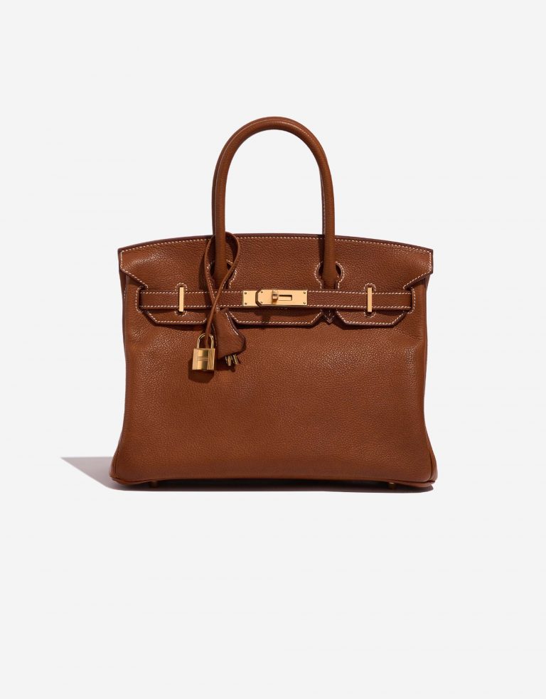 Pre-owned Hermès bag Birkin 30 Barenia Faubourg Fauve Brown | Sell your designer bag on Saclab.com