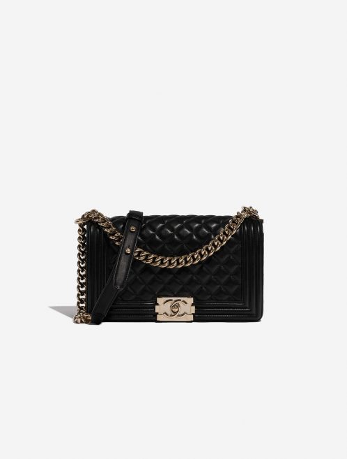 Chanel Boy OldMedium Black 0F | Sell your designer bag on Saclab.com