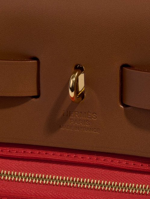 Hermès Herbag 31 Cuivre-Mecan-Fauve Logo  | Sell your designer bag on Saclab.com