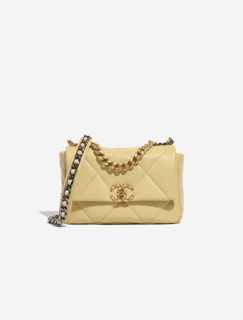 Chanel 19 FlapBag PastelYellow Front  | Sell your designer bag on Saclab.com