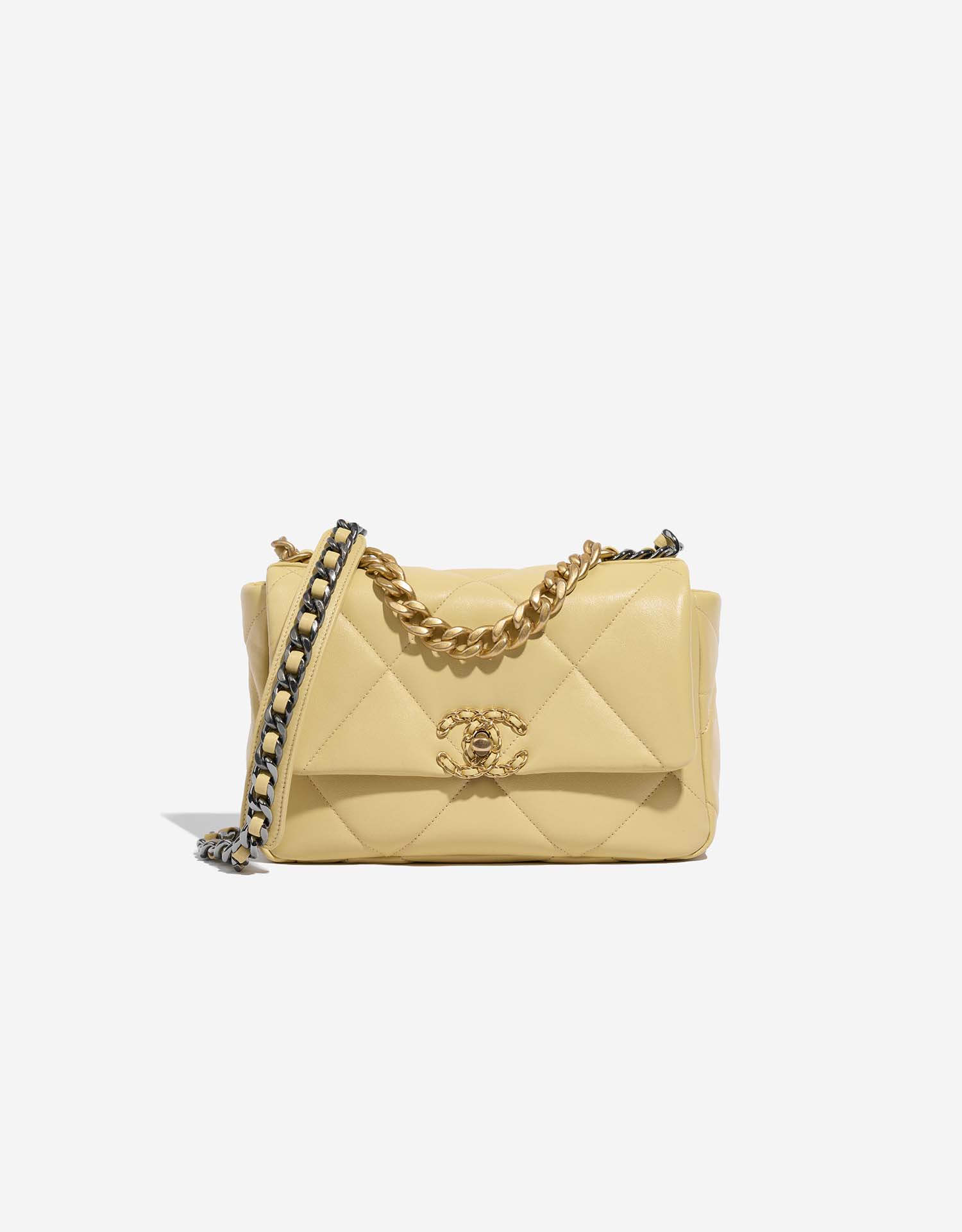 Chanel 19 Flap Bag Lamb Pastel Yellow | SACLÀB