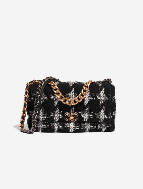 Chanel 19 LargeFlapBag Black-White 0F | Sell your designer bag on Saclab.com