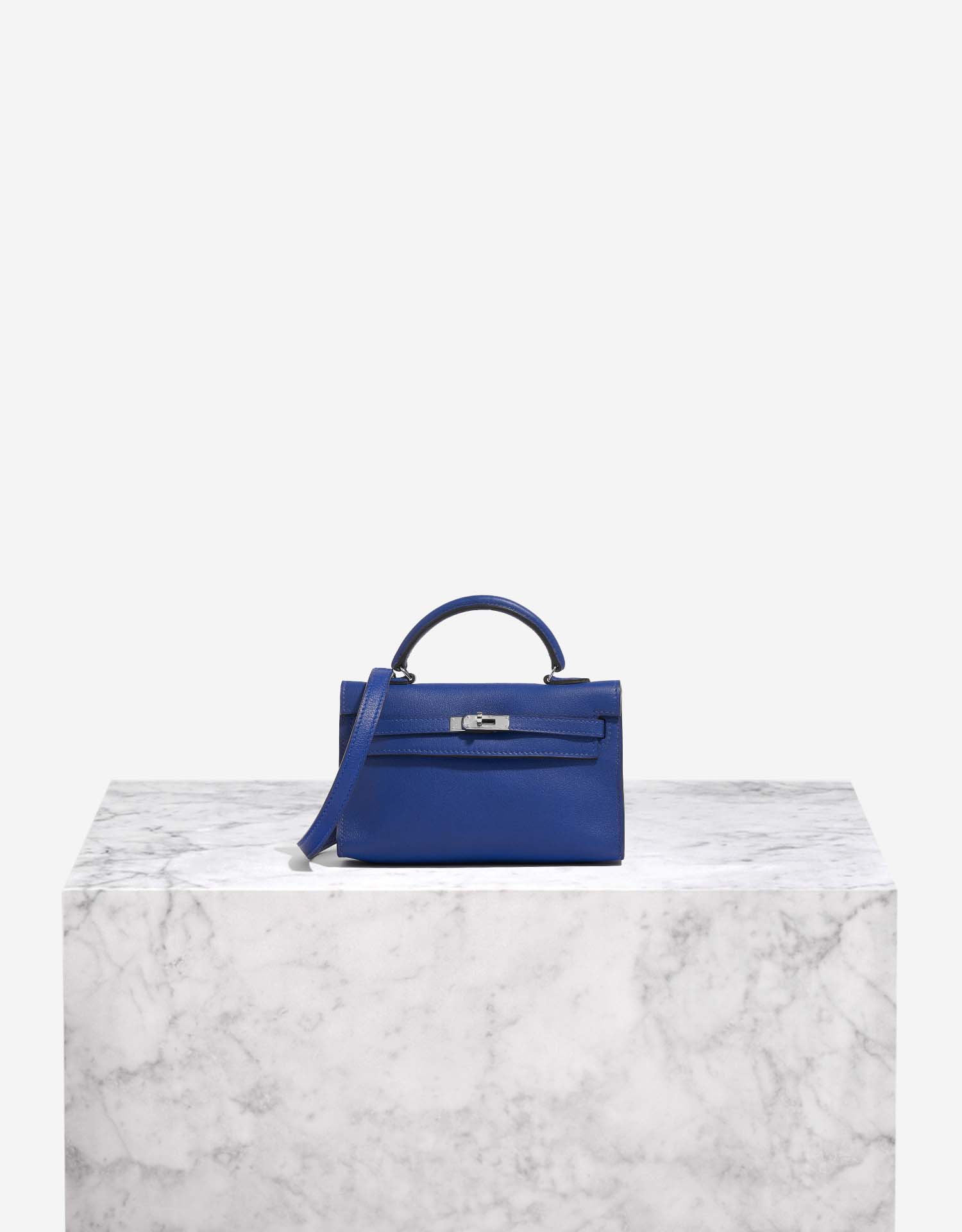 Hermès Kelly Micro Swift Blue Electrique SACLÀB