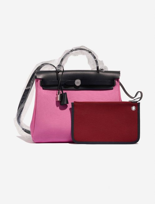 Hermès Herbag 31 RoseBubblegum-Rubis-BlueIndigo Front  | Sell your designer bag on Saclab.com