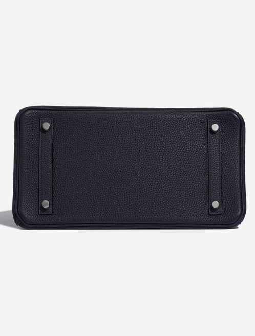 Pre-owned Hermès bag Birkin Touch 30 Togo / Niloticus Crocodile Shiny Blue Nuit / Blue Baltique Blue Bottom | Sell your designer bag on Saclab.com