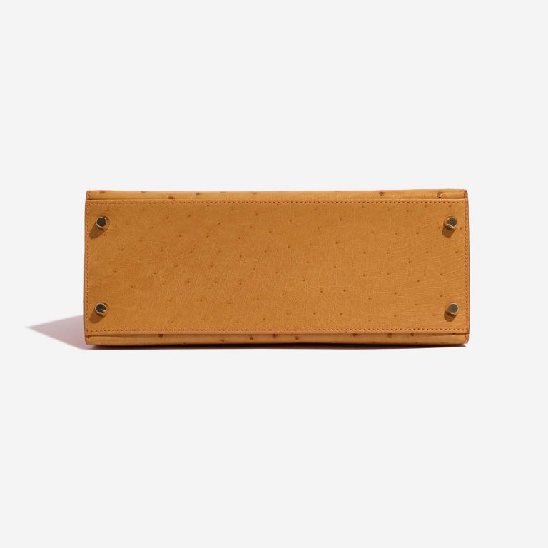 Hermès Kelly 28 Gold-RougeVif 8BTM S | Sell your designer bag on Saclab.com