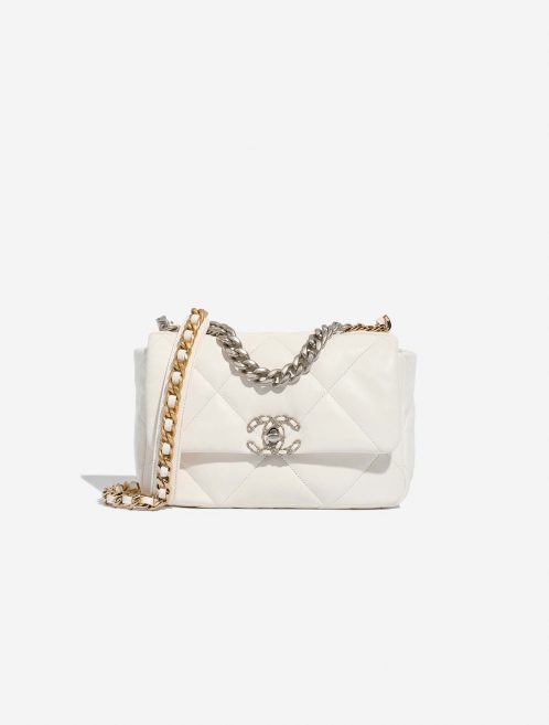 Chanel 19 FlapBag White Front  | Sell your designer bag on Saclab.com