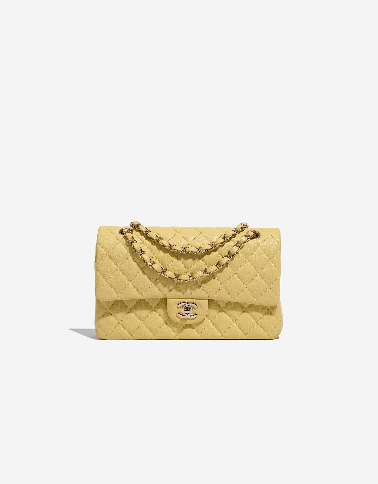 Chanel Timeless Moyen Veau Grainé Jaune Pastel SACLÀB