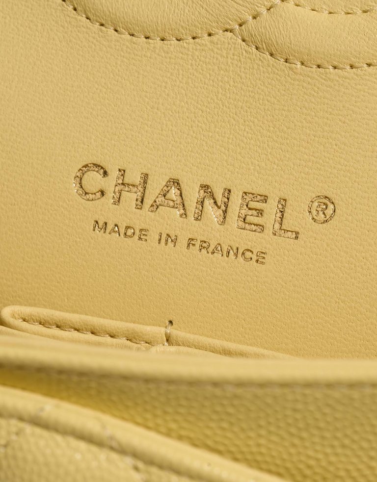 Chanel Timeless Medium PastelYellow Logo  | Sell your designer bag on Saclab.com
