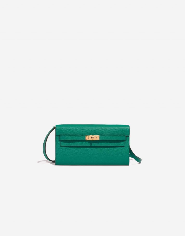 Hermès Kelly ToGo VertJade Front  | Sell your designer bag on Saclab.com