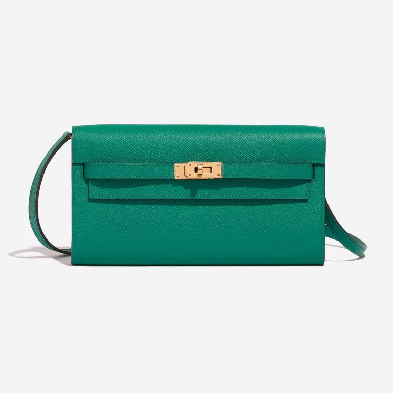 Hermès Kelly ToGo VertJade Front  | Sell your designer bag on Saclab.com