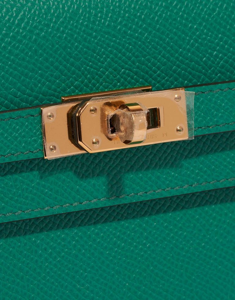 Hermès Kelly ToGo VertJade Closing System  | Sell your designer bag on Saclab.com