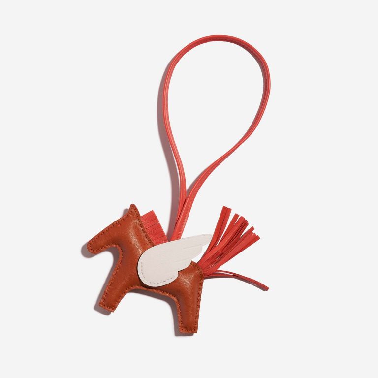 Hermès RodeoPegasus OneSize Brique-Blanc-RoseTexas 2F S | Sell your designer bag on Saclab.com