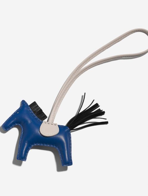 Hermès RodeoPM OneSize BleuDeFrance-Black-Craie Front  | Sell your designer bag on Saclab.com