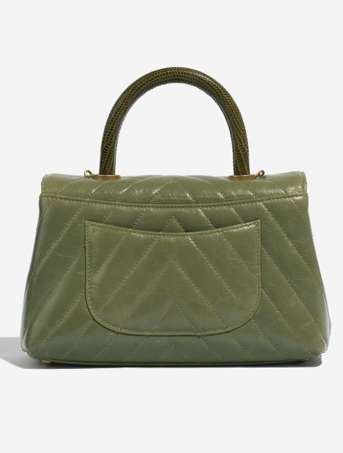 Chanel TimelessHandle Small Green Back  | Sell your designer bag on Saclab.com