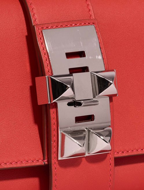 Hermès Medor OneSize RougeTomate Closing System  | Sell your designer bag on Saclab.com