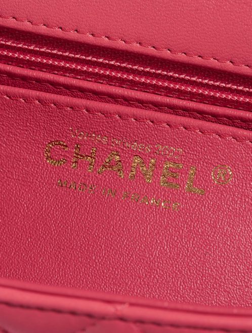 Chanel Timeless MiniRectangular Pink Logo  | Sell your designer bag on Saclab.com