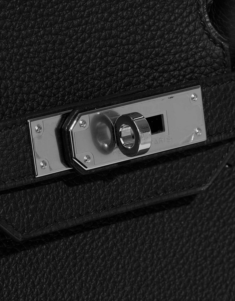 Hermès Birkin 30 Black Closing System  | Sell your designer bag on Saclab.com