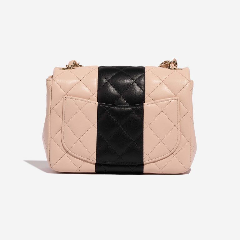 Chanel Timeless MiniSquare LightRose-Black Back  | Sell your designer bag on Saclab.com