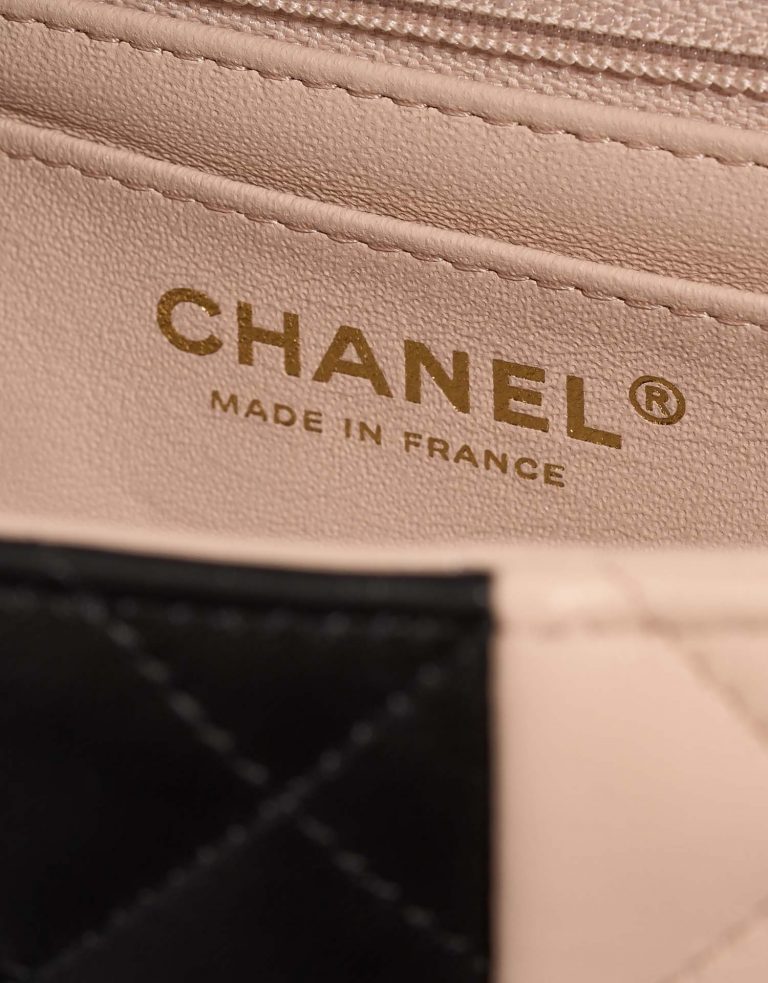 Chanel Timeless MiniSquare LightRose-Black Logo  | Sell your designer bag on Saclab.com