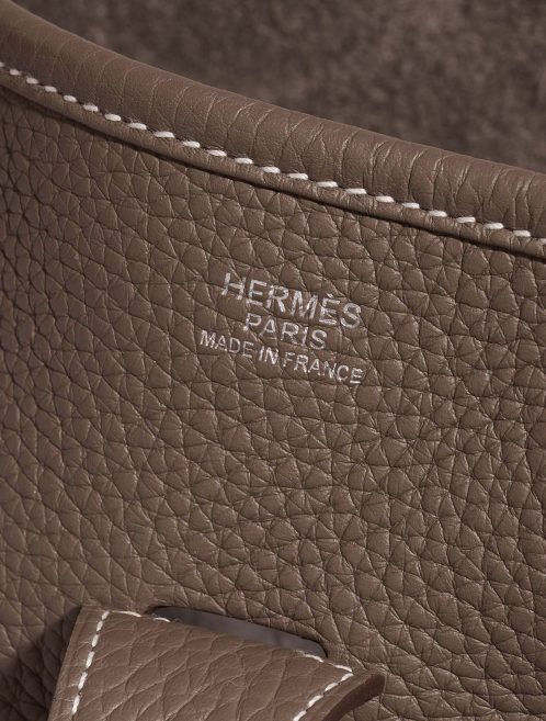 Hermès Evelyne 33 Etoupe Logo  | Sell your designer bag on Saclab.com