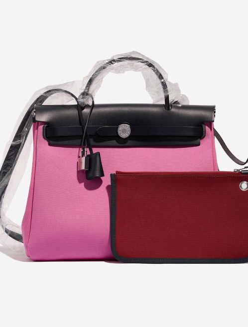 Hermès Herbag 31 RoseBubblegum-Rubis-BlueIndigo 2F S | Sell your designer bag on Saclab.com