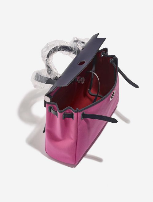 Hermès Herbag 31 RoseBubblegum-Rubis-BlueIndigo Inside  | Sell your designer bag on Saclab.com