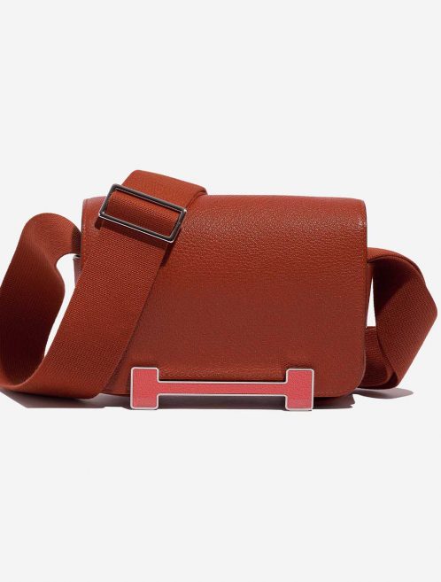 Hermès Geta OneSize Cuivre-RoseTexas Front  | Sell your designer bag on Saclab.com