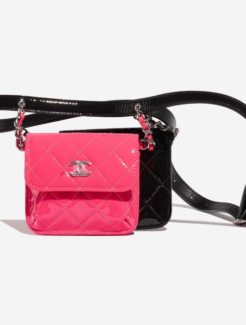 Chanel DoubleWaistBag Mini Black-Pink 5B S | Sell your designer bag on Saclab.com