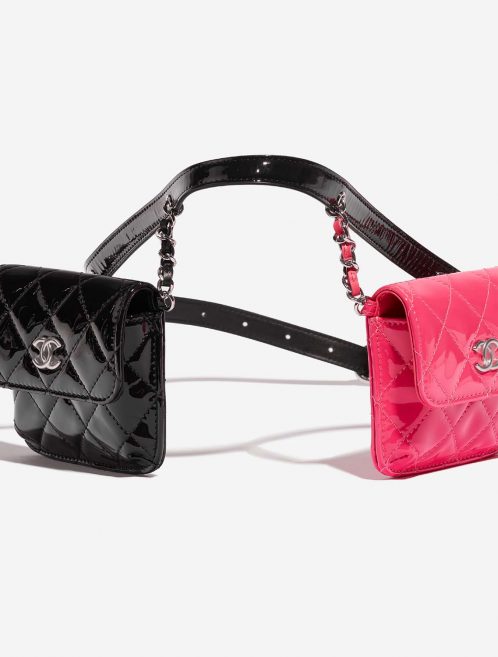 Chanel DoubleWaistBag Mini Black-Pink 6SF S | Sell your designer bag on Saclab.com