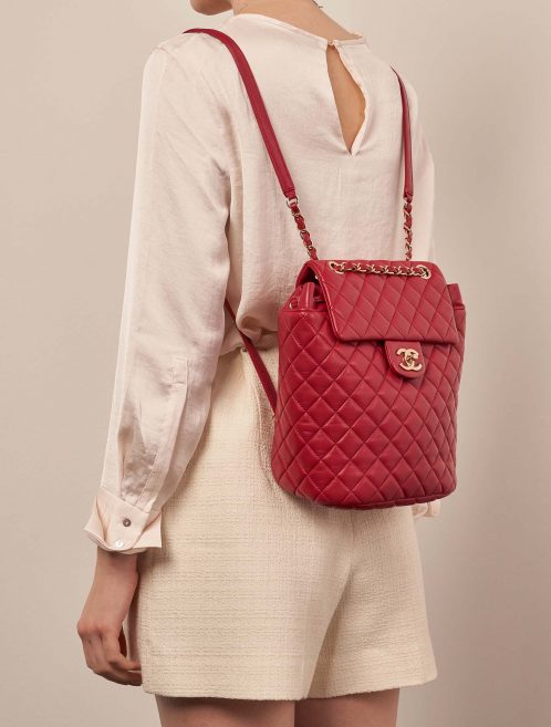 Chanel TimelessBackpack Red Sizes Worn | Sell your designer bag on Saclab.com