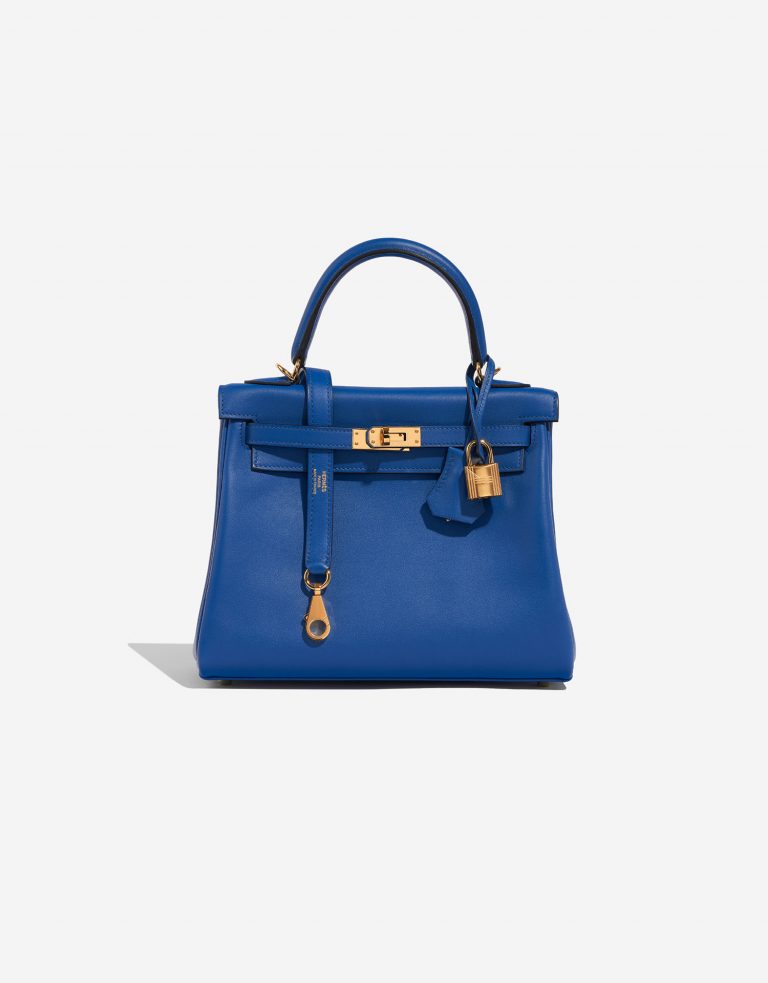 Hermès Kelly 25 BleuFrance Front  | Sell your designer bag on Saclab.com