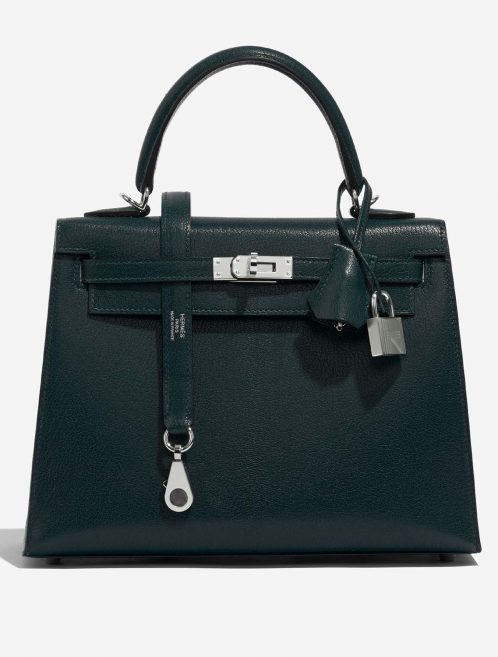 Hermès Kelly 25 VertCypress 2F S | Sell your designer bag on Saclab.com